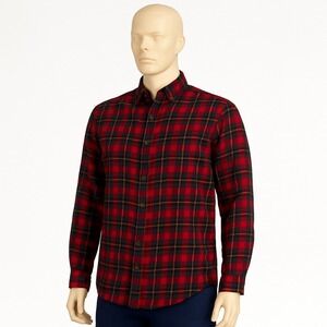 Chaps Performance‎ Shirt Men L Cozy Casual Button Down Plaid Top Lumberjack Fall